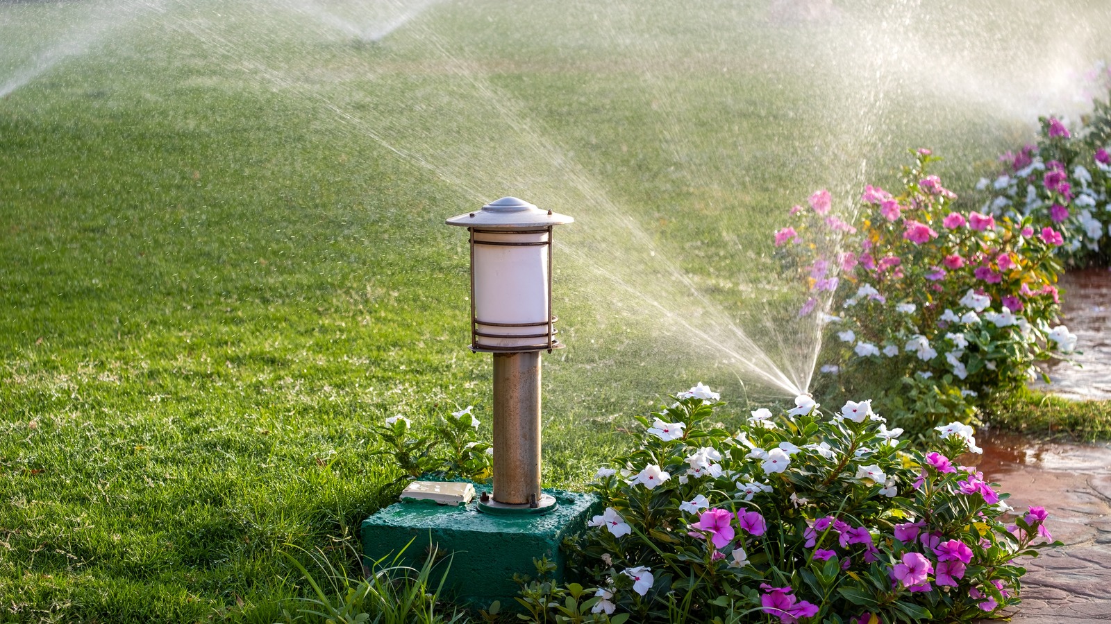installation of a lawn sprinkler system