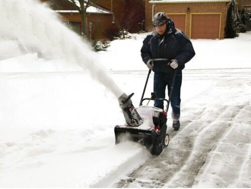 blowing snow removal