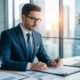 A corporate tax accountant efficiently organizes financial documents, analyzes data, maximizes deductions, and prepares accurate tax filings