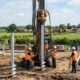 Helical piles for structural support in Norfolk County