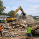 Demolition scene in Norfolk